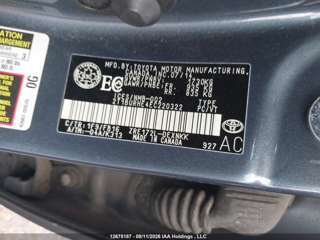 Продажа на аукционе авто 2014 Toyota Corolla Le, vin: 2T1BURHE4EC220322, номер лота: 12675187