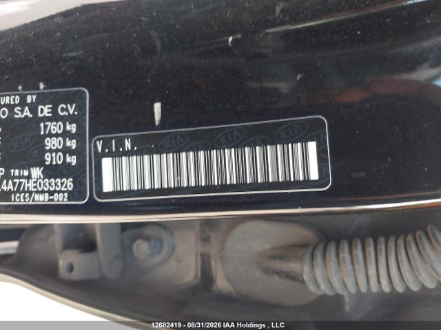 12682419 :رقم المزاد ، 3KPFL4A77HE033326 vin ، 2017 Kia Forte Ex/ex Luxury/ex+/lx/lx+ مزاد بيع