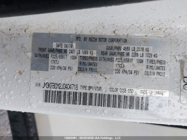 Mazda Cx-5 Gs 2018 JM3KFBCM2J0404718 Image 9