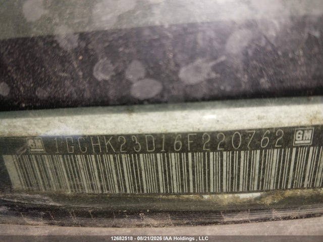 Продаж на аукціоні авто 2006 Chevrolet Silverado K2500 Heavy Duty, vin: 1GCHK23D16F220762, номер лоту: 12682518