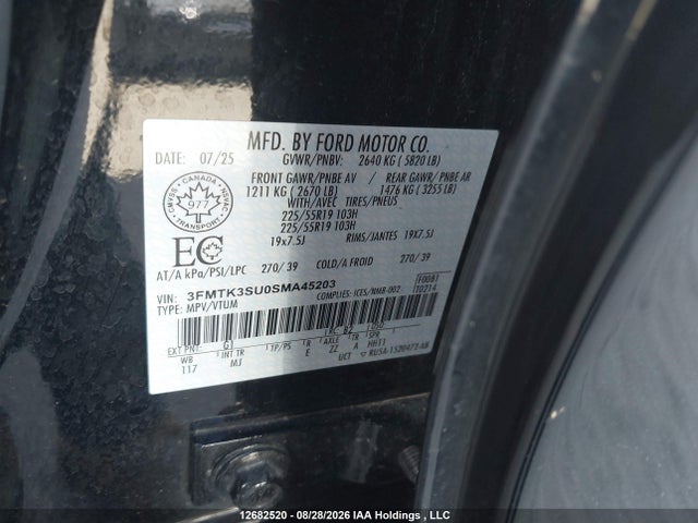 Ford Mustang Mach-e Premium 2025 3FMTK3SU0SMA45203 Image 9