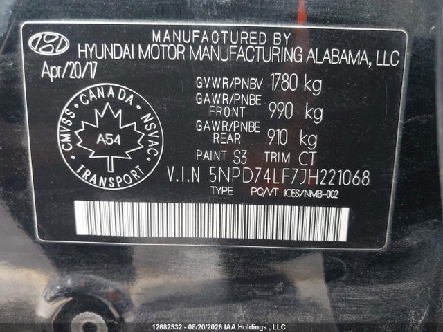 Hyundai ELANTRA SE 2018 5NPD74LF7JH221068 Image 9