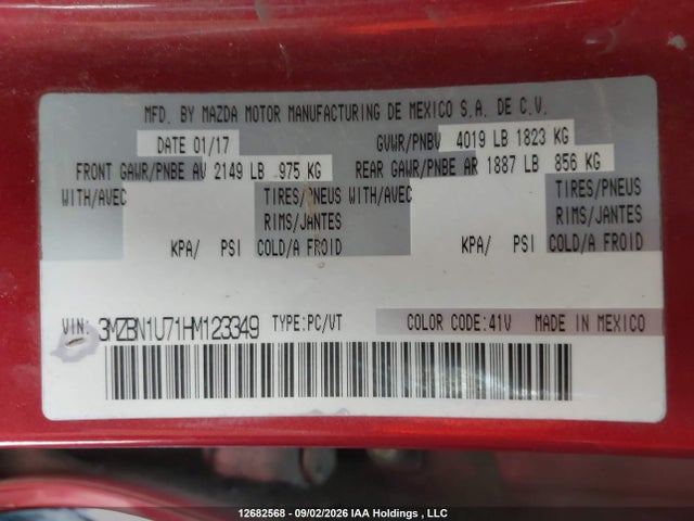 Mazda 3 SPORT 2017 3MZBN1U71HM123349 Image 9