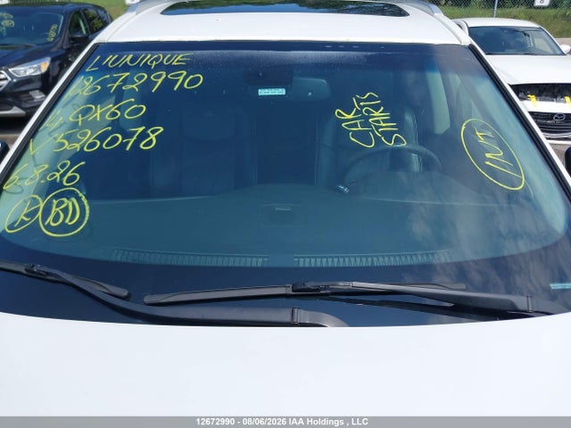 12672990 :رقم المزاد ، 5N1AL0MMXEC526078 vin ، 2014 Infiniti Qx60 مزاد بيع