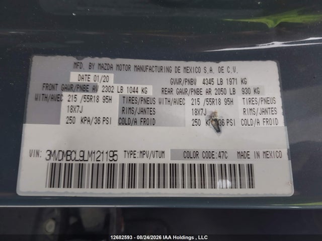 3MVDMBCL9LM121195 Mazda Cx-30 Select