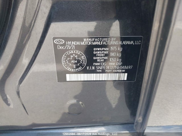 Hyundai Sonata Sel Plus 2022 5NPEJ4J27NH148697 Image 20
