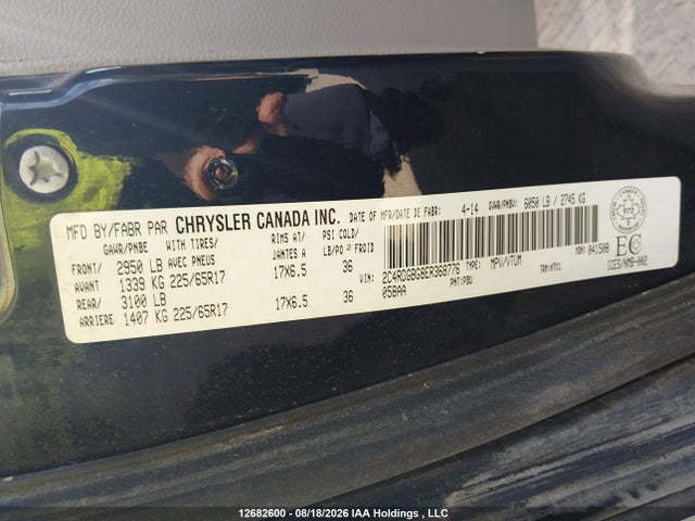 Dodge Grand Caravan Se 2014 2C4RDGBG8ER368776 Image 9
