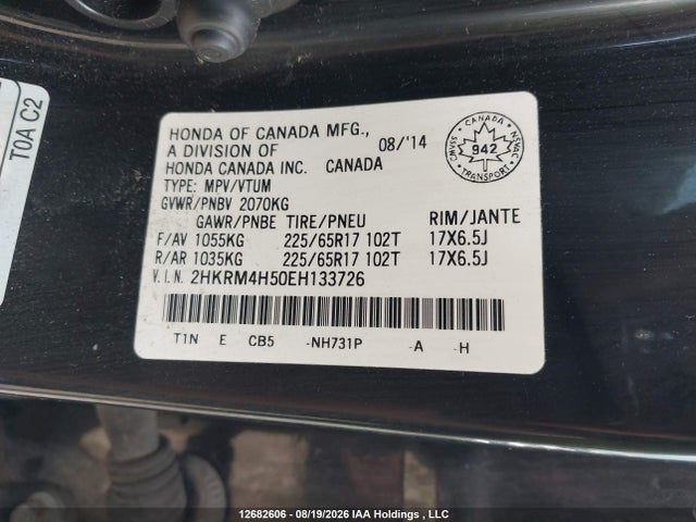 Honda CR-V EX 2014 2HKRM4H50EH133726 Image 19