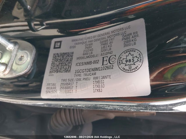 1GCGTDEN8M1102602 Chevrolet Colorado Z71