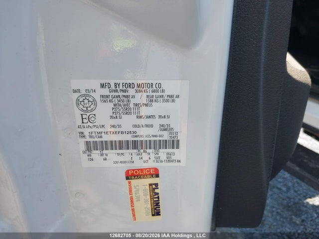 1FTMF1ETXEFB12530 Ford F-150 Fx4