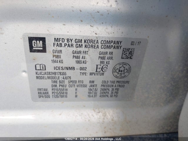Buick Encore Preferred 2017 KL4CJASB2HB178355 Image 18