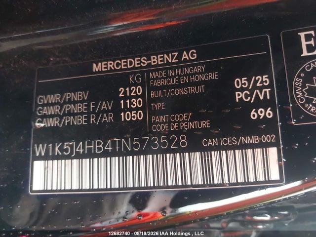 W1K5J4HB4TN573528 Mercedes-Benz CLA 250 4MATIC