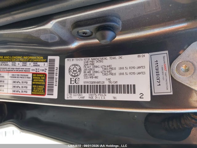 Продажа на аукционе авто 2024 Toyota Tundra Crewmax Limited/crewmax Trd Pro, vin: 5TFPC5DB5RX085128, номер лота: 12682810
