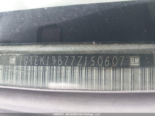 Продажа на аукционе авто 2007 Gmc Sierra 1500 Sl/sle/slt, vin: 1GTEK19B77Z150607, номер лота: 12679737
