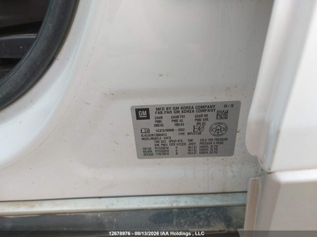 Aukcja sprzedaży 2018 Buick Encore Essence, vin: KL4CJGSB7JB684613, numer aukcji: 12678976