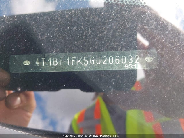 Toyota Camry 2016 4T1BF1FK5GU206032 Image 19