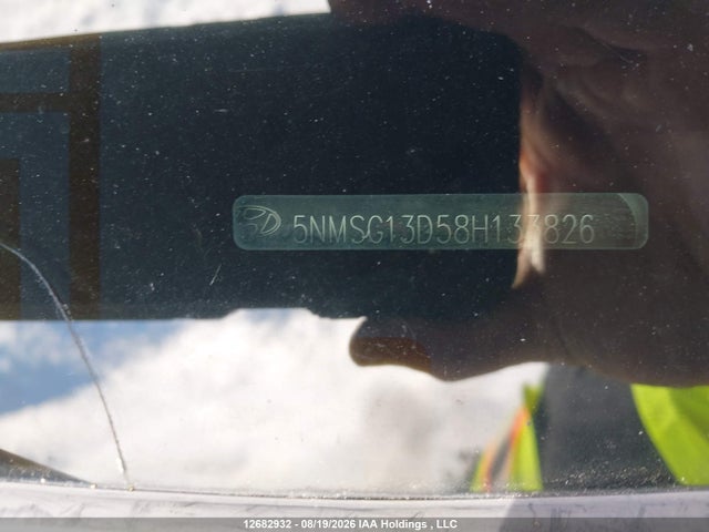 2008 Hyundai Santa Fe მანქანა იყიდება აუქციონზე, vin: 5NMSG13D58H133826, აუქციონის ნომერი: 12682932