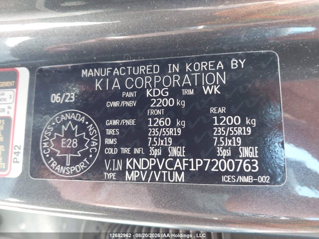 KIA Sportage 2023 KNDPVCAF1P7200763 Image 9