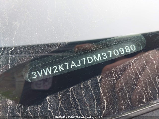 Aukcja sprzedaży 2013 Volkswagen Jetta Sedan, vin: 3VW2K7AJ7DM370980, numer aukcji: 12683018