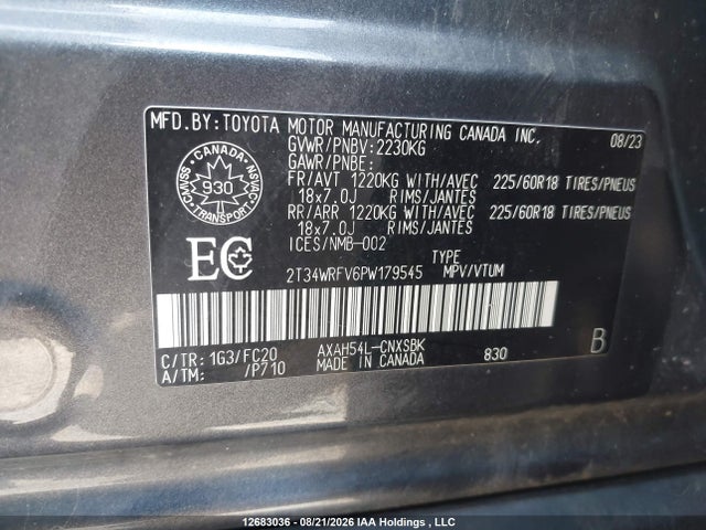 Toyota Rav4 Hybrid Se 2023 2T34WRFV6PW179545 Image 9