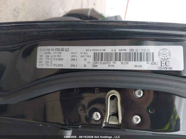 RAM 1500 Slt 2018 1C6RR7LM2JS287875 Image 9