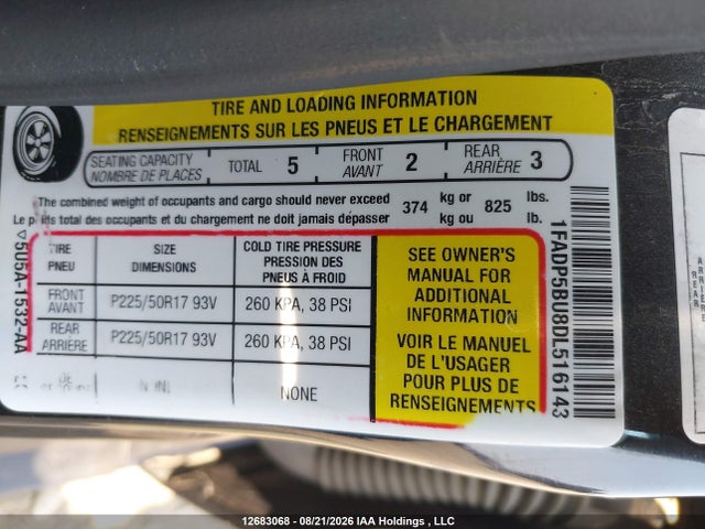 Продаж на аукціоні авто 2013 Ford C-max Hybrid Sel, vin: 1FADP5BU8DL516143, номер лоту: 12683068