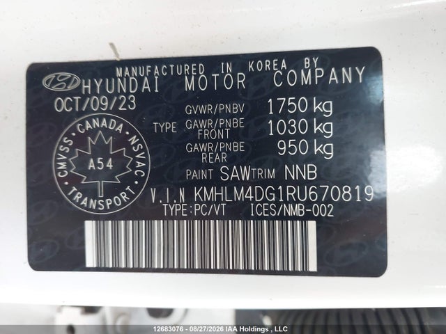 KMHLM4DG1RU670819 Hyundai Elantra