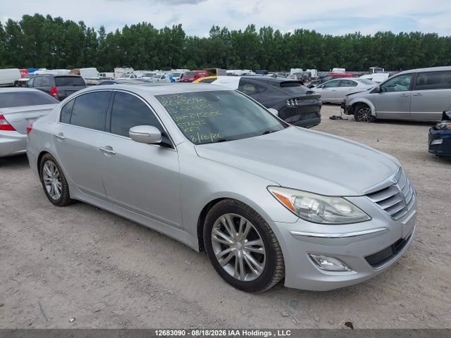 2013 Hyundai Genesis 3.8l მანქანა იყიდება აუქციონზე, vin: KMHGC4DD5DU245056, აუქციონის ნომერი: 12683090