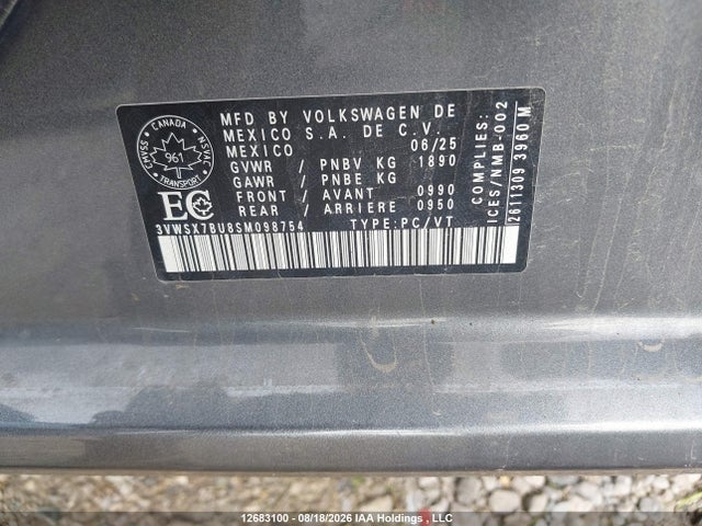 3VWSX7BU8SM098754 Volkswagen Jetta Comfortline