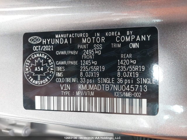 Genesis Gv70 2.5t Advanced Awd 2022 KMUMADTB7NU045713 Image 9