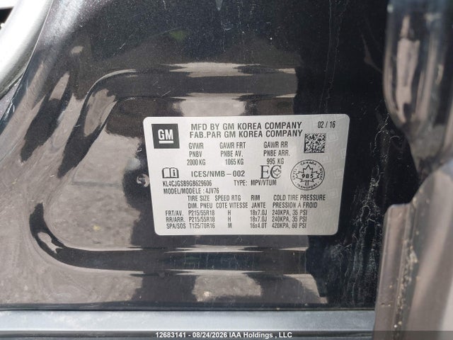 Buick Encore 2016 KL4CJGSB9GB629606 Image 9