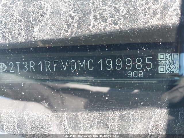 12683149 :رقم المزاد ، 2T3R1RFV0MC199985 vin ، 2021 Toyota Rav4 Xle/xle Premium مزاد بيع