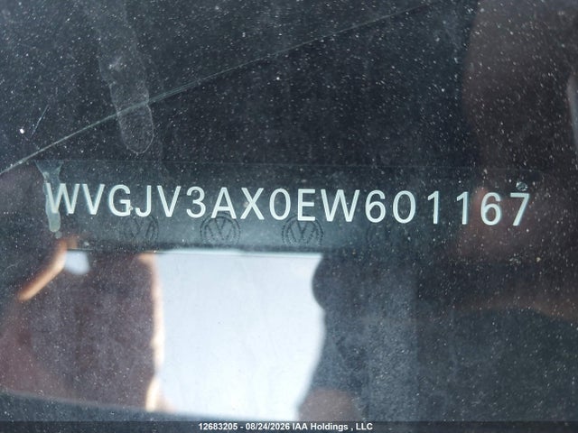 12683205 :رقم المزاد ، WVGJV3AX0EW601167 vin ، 2014 Volkswagen Tiguan S/se/sel/r-line مزاد بيع