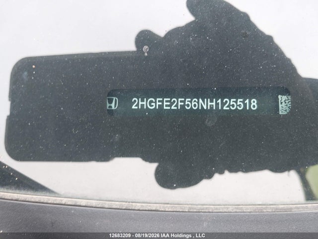 2HGFE2F56NH125518 Honda Civic Sport