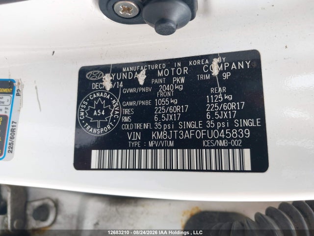 Hyundai TUCSON GLS 2015 KM8JT3AF0FU045839 Image 17