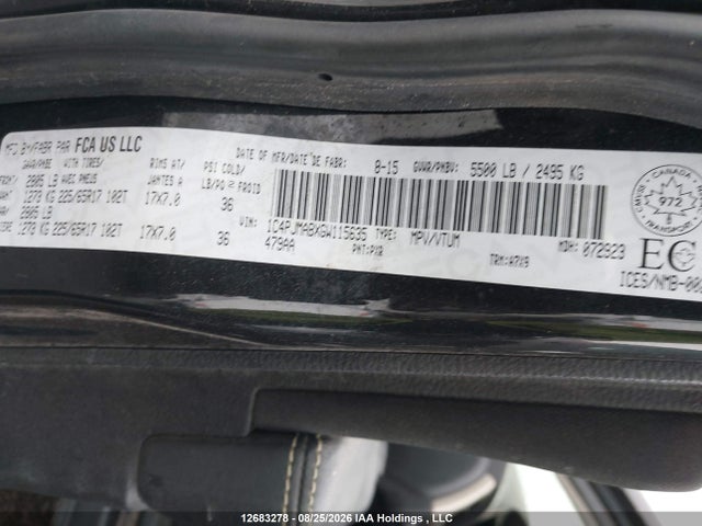 Продажа на аукционе авто 2016 Jeep Cherokee Sport, vin: 1C4PJMABXGW115635, номер лота: 12683278