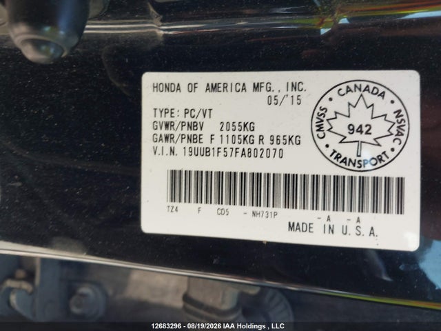 Acura TLX TECH 2015 19UUB1F57FA802070 Image 18