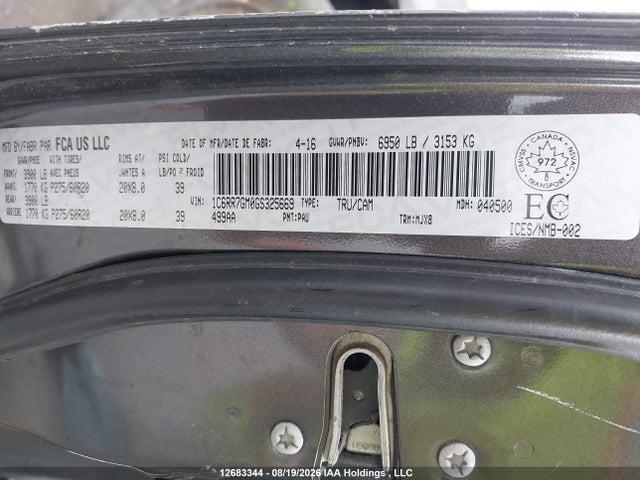RAM 1500 Slt 2016 1C6RR7GM0GS325669 Image 17