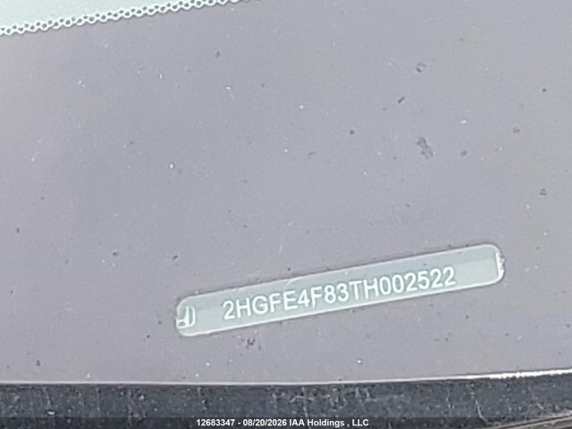 2HGFE4F83TH002522 Honda Civic