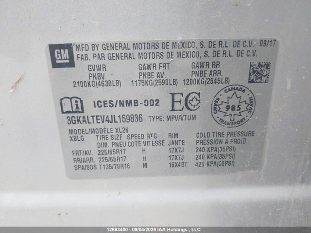 GMC Terrain Sle 2018 3GKALTEV4JL169836 Image 20