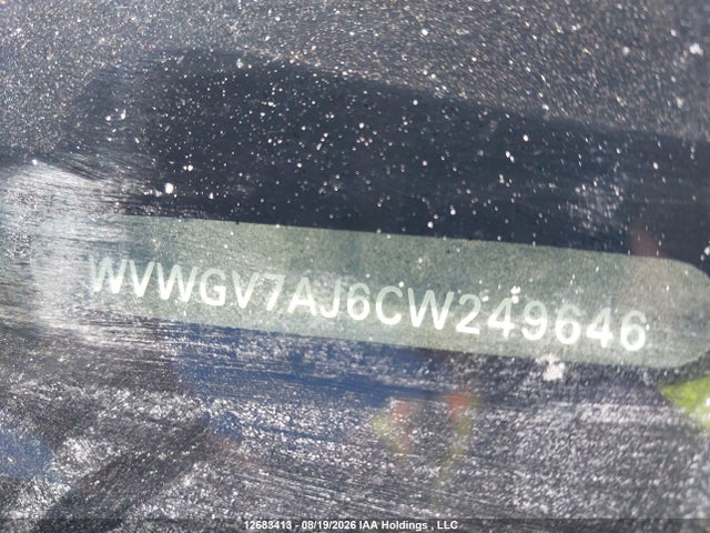 Aukcja sprzedaży 2012 Volkswagen Golf Gti 5-door, vin: WVWGV7AJ6CW249646, numer aukcji: 12683413