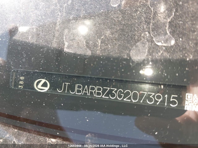 12683444 :رقم المزاد ، JTJBARBZ3G2073915 vin ، 2016 Lexus Nx 200t/base/f Sport مزاد بيع