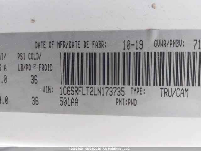 1C6SRFLT2LN173735 RAM 1500 Rebel