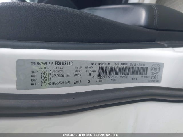 Dodge DURANGO GT 2019 1C4RDJDG0KC764599 Image 17