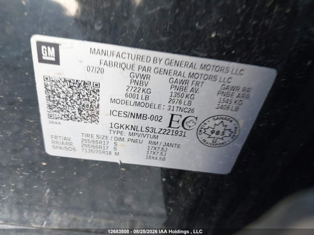 GMC Acadia At4 2020 1GKKNLLS3LZ221931 Image 19