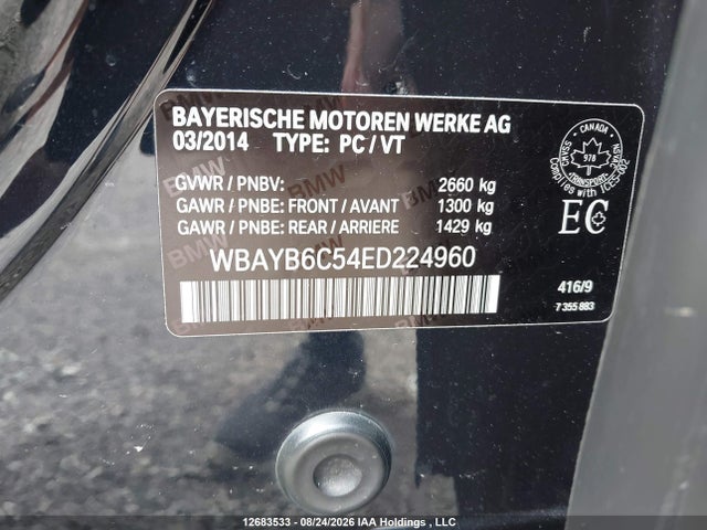 BMW 750i Xdrive 2014 WBAYB6C54ED224960 Image 9