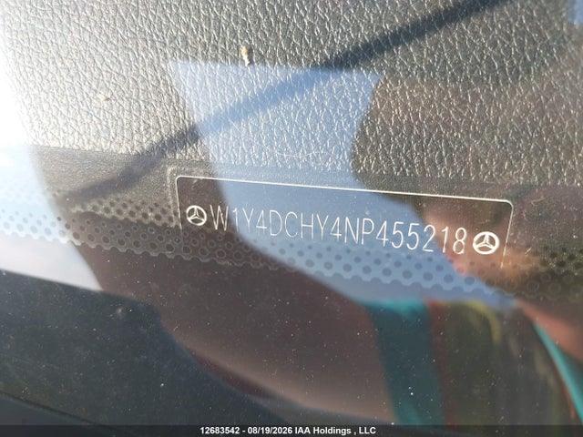 Aukcja sprzedaży 2022 Mercedes-benz Sprinter 2500, vin: W1Y4DCHY4NP455218, numer aukcji: 12683542