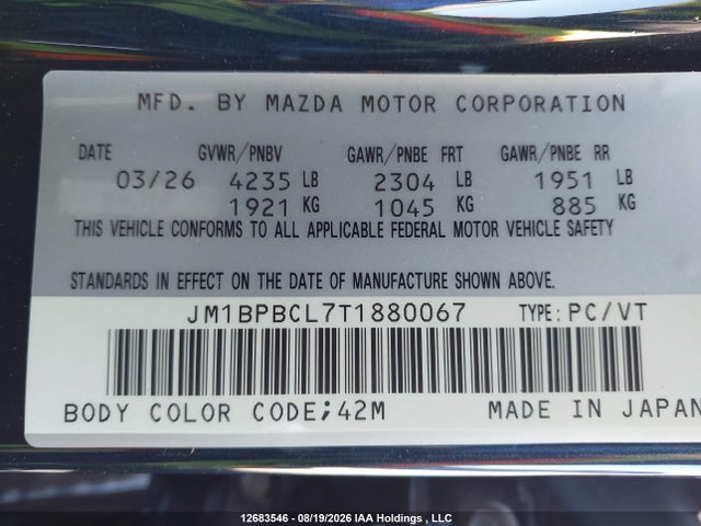 Mazda Mazda3 Gs 2026 JM1BPBCL7T1880067 Image 18