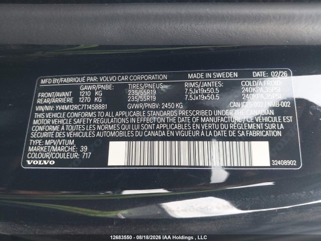 Volvo XC60 PLUS 2026 YV4M12RC7T1458881 Image 19