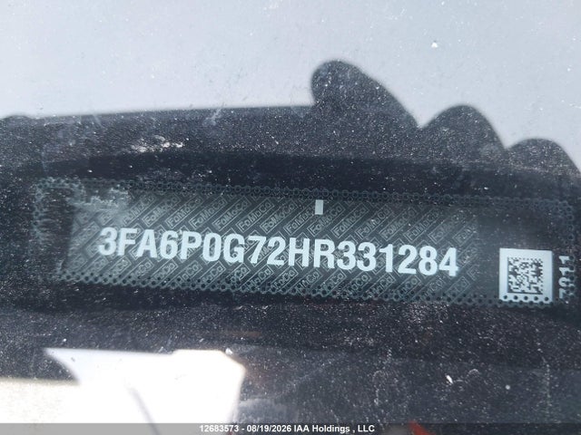 Продаж на аукціоні авто 2017 Ford Fusion S, vin: 3FA6P0G72HR331284, номер лоту: 12683573